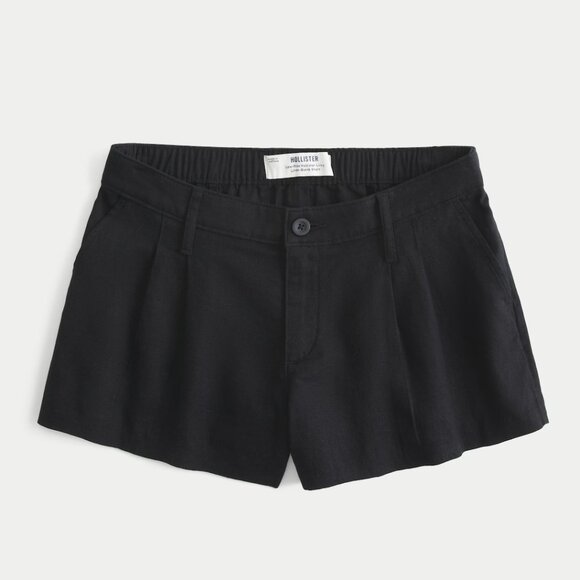 Hollister Livvy Ultra High-Rise Linen-Blend Shorts - Picture 1 of 4